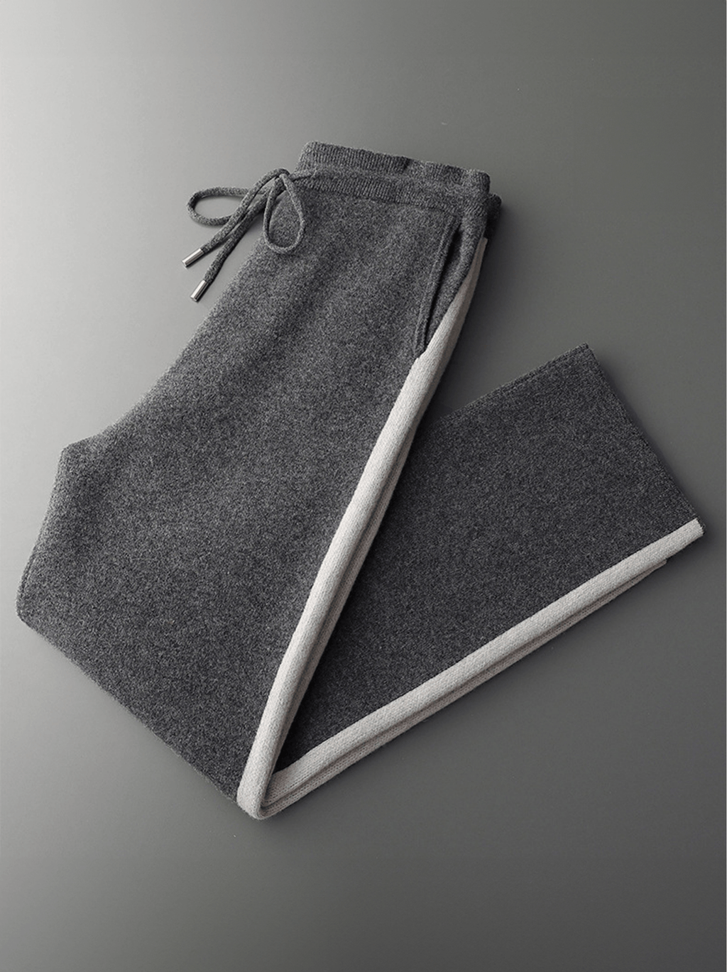 Striped Wool Straight-Leg Pants