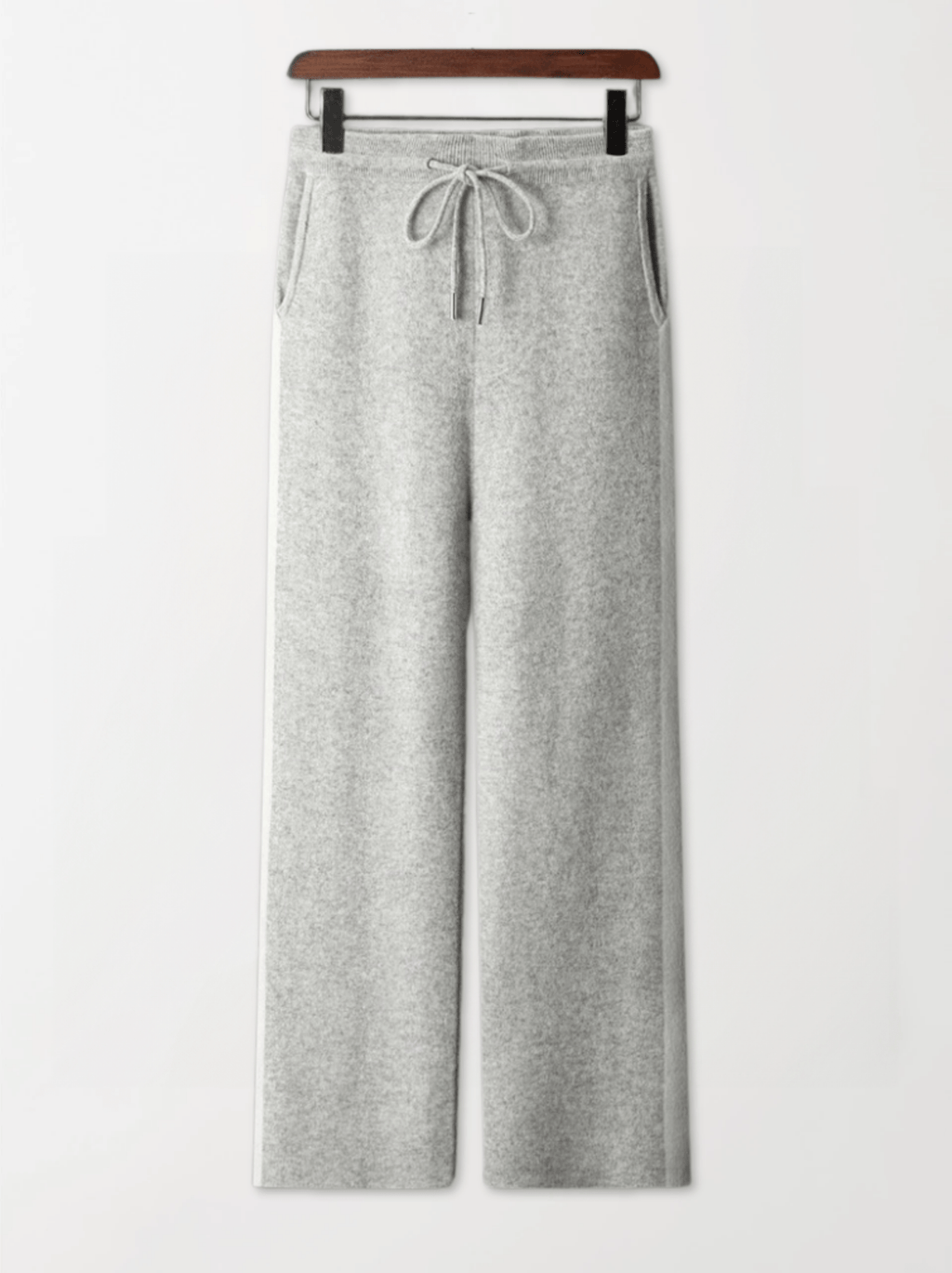 Striped Wool Straight-Leg Pants