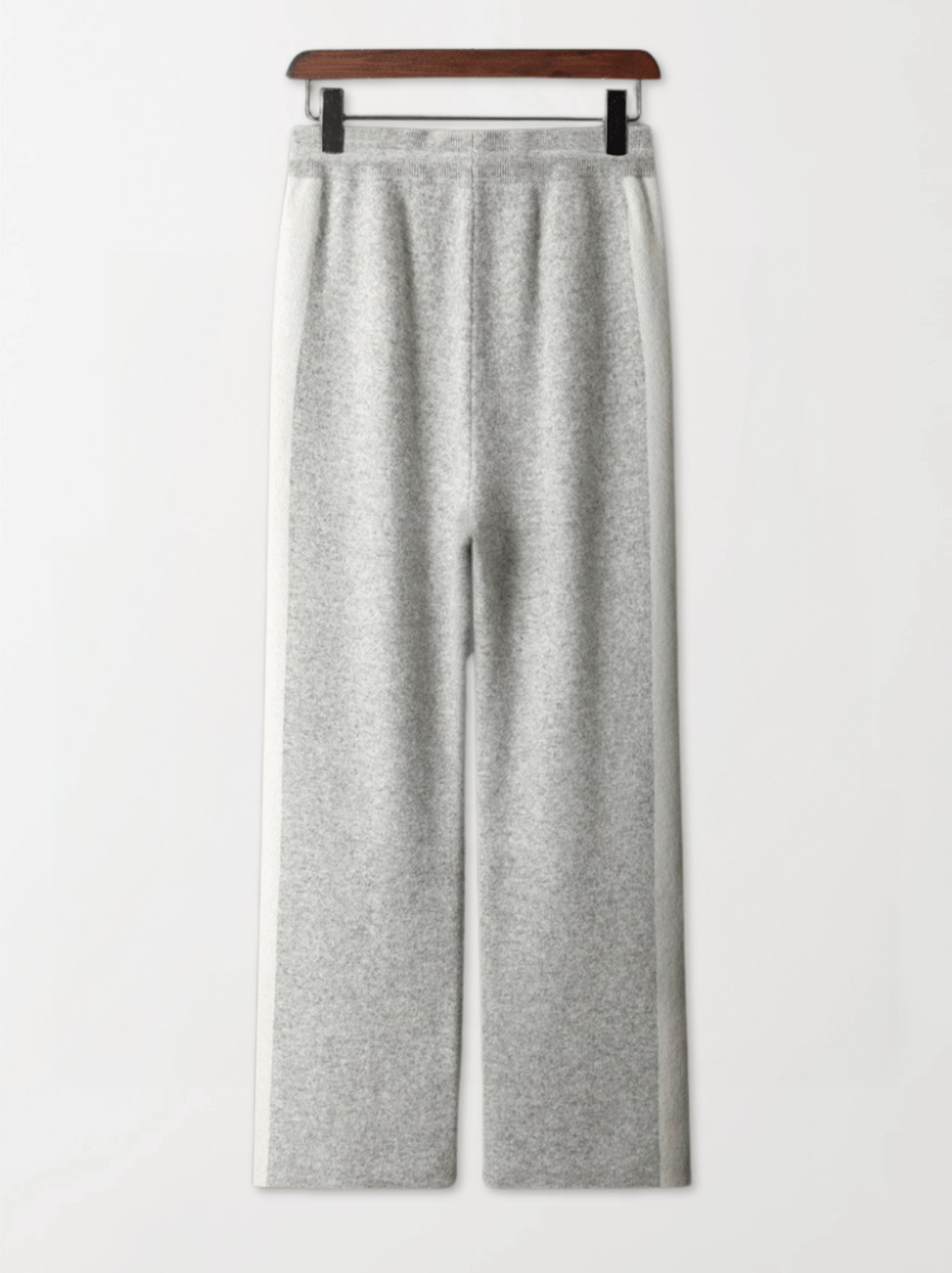 Striped Wool Straight-Leg Pants