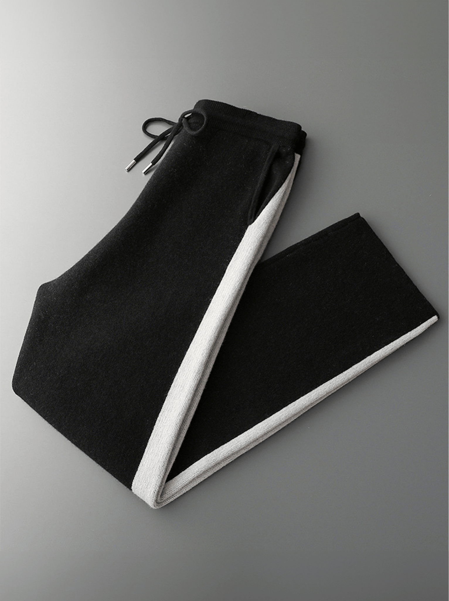 Striped Wool Straight-Leg Pants
