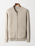 Lightweight Wool Zip Cardigan