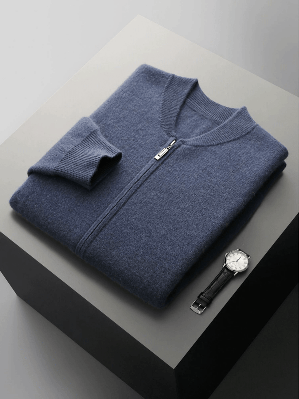 Lightweight Wool Zip Cardigan