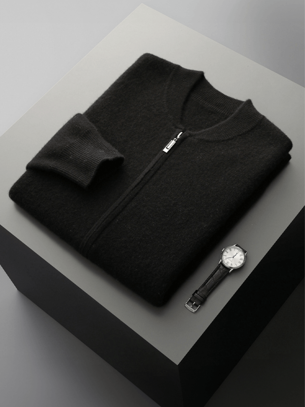 Lightweight Wool Zip Cardigan