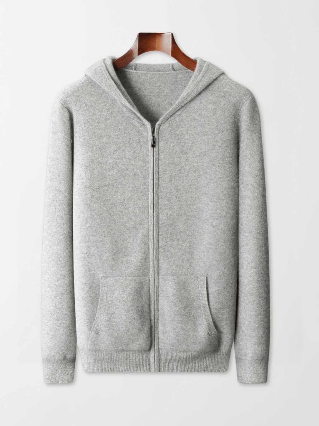 Zip-Up Wool Hoodie Comfort Set