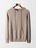 Calvin Hart Ribbed Wool Hooded Pullover
