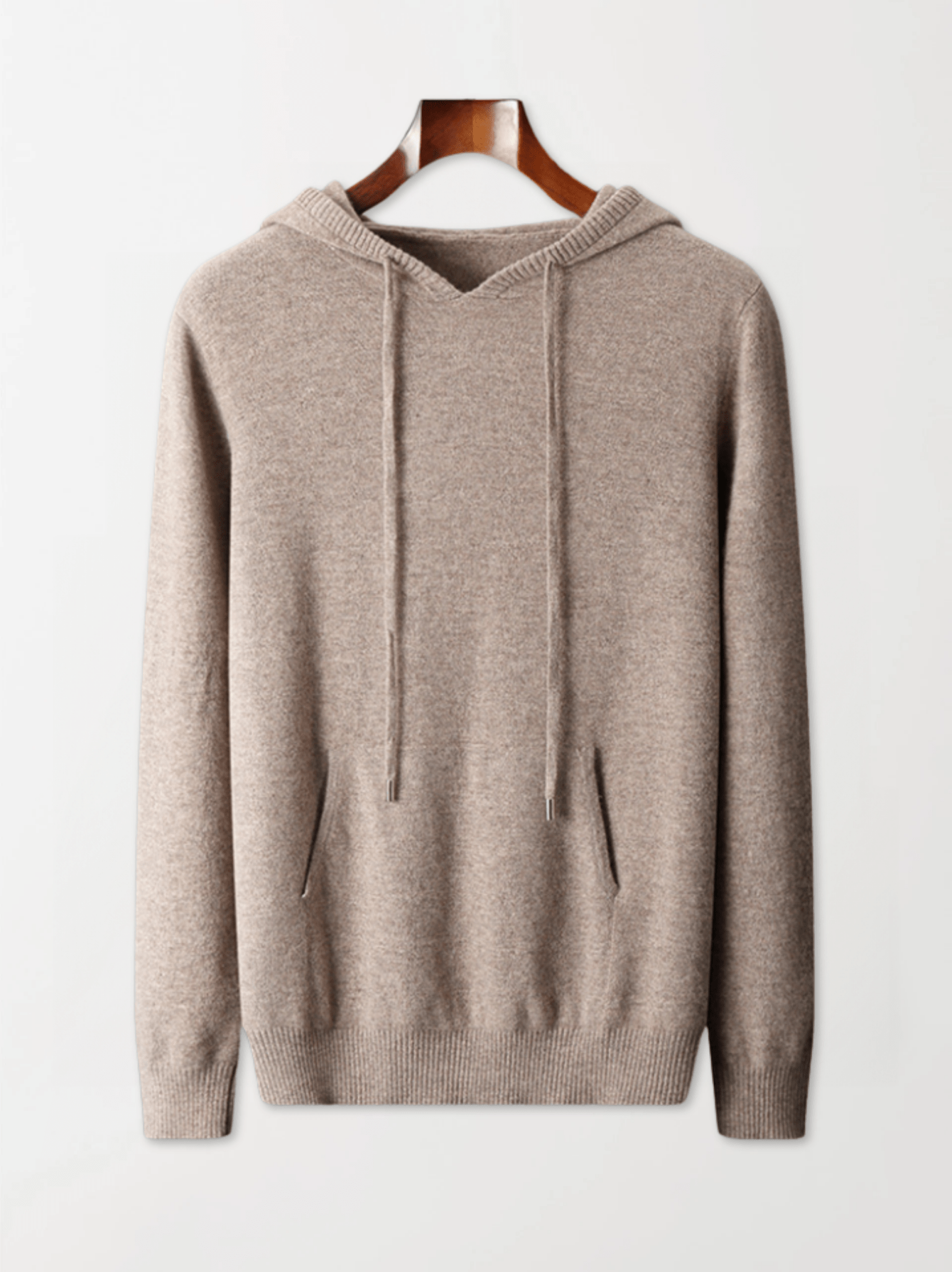 Calvin Hart Ribbed Wool Hooded Pullover
