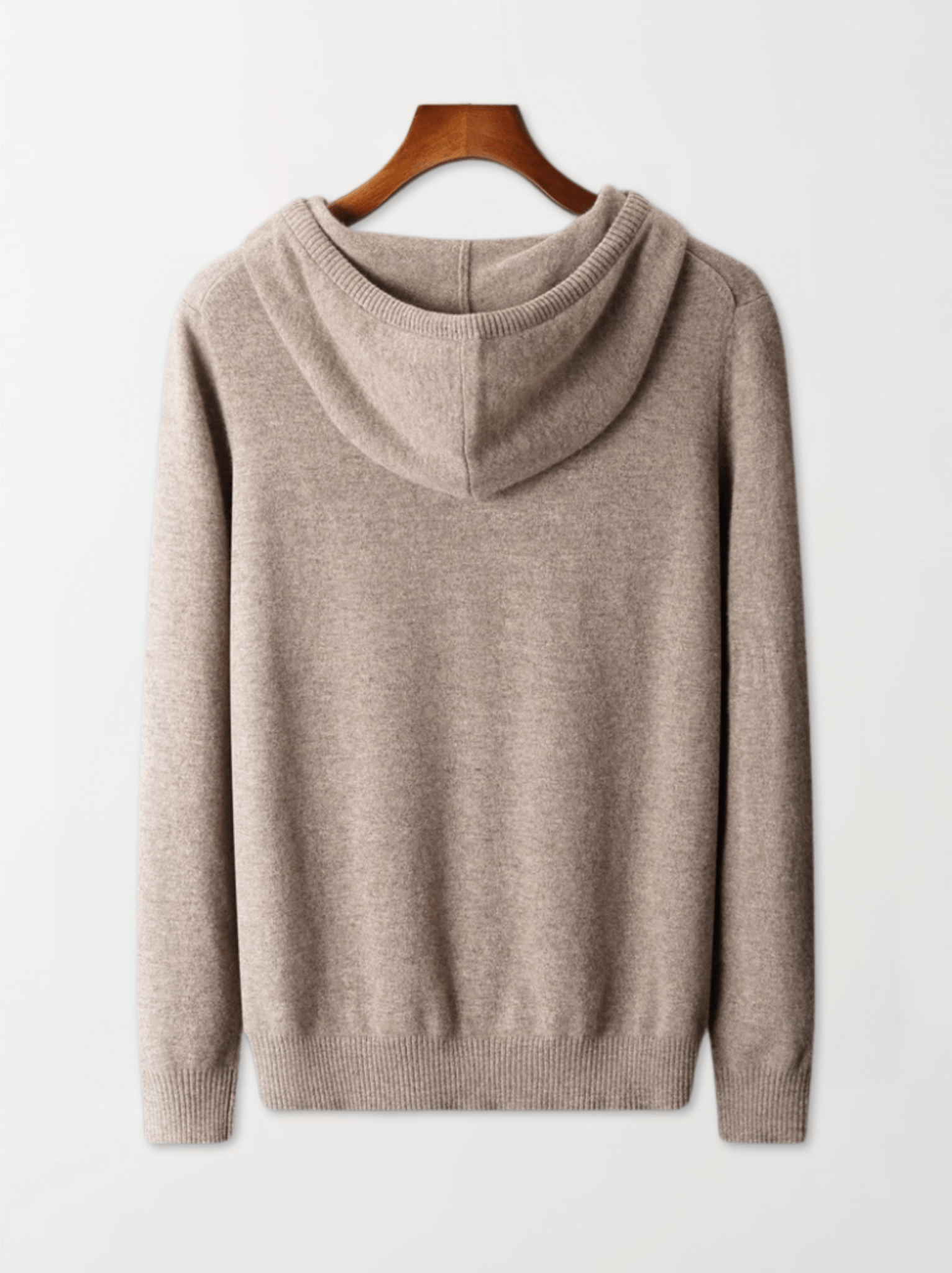 Calvin Hart Ribbed Wool Hooded Pullover
