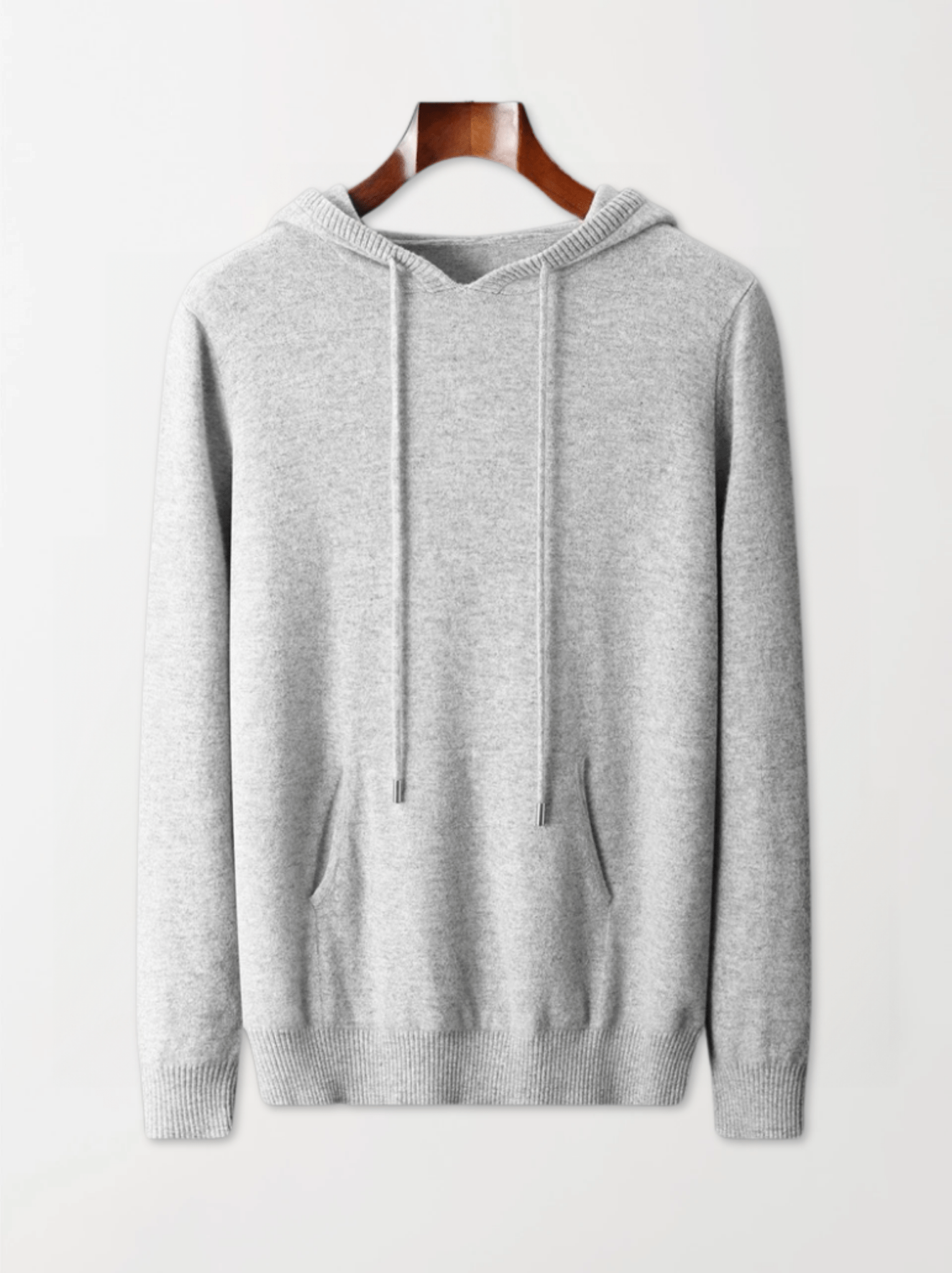 Calvin Hart Ribbed Wool Hooded Pullover