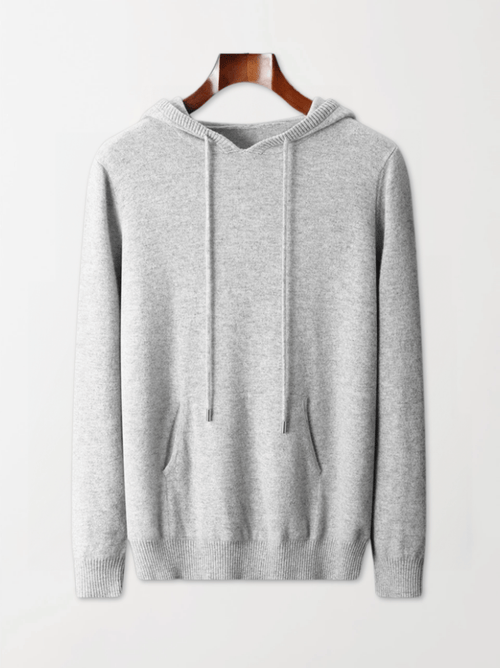 Calvin Hart Ribbed Wool Hooded Pullover