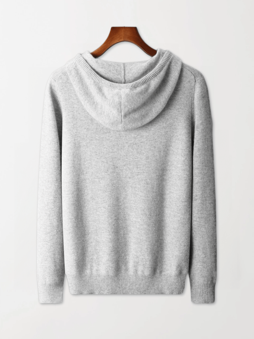 Calvin Hart Ribbed Wool Hooded Pullover