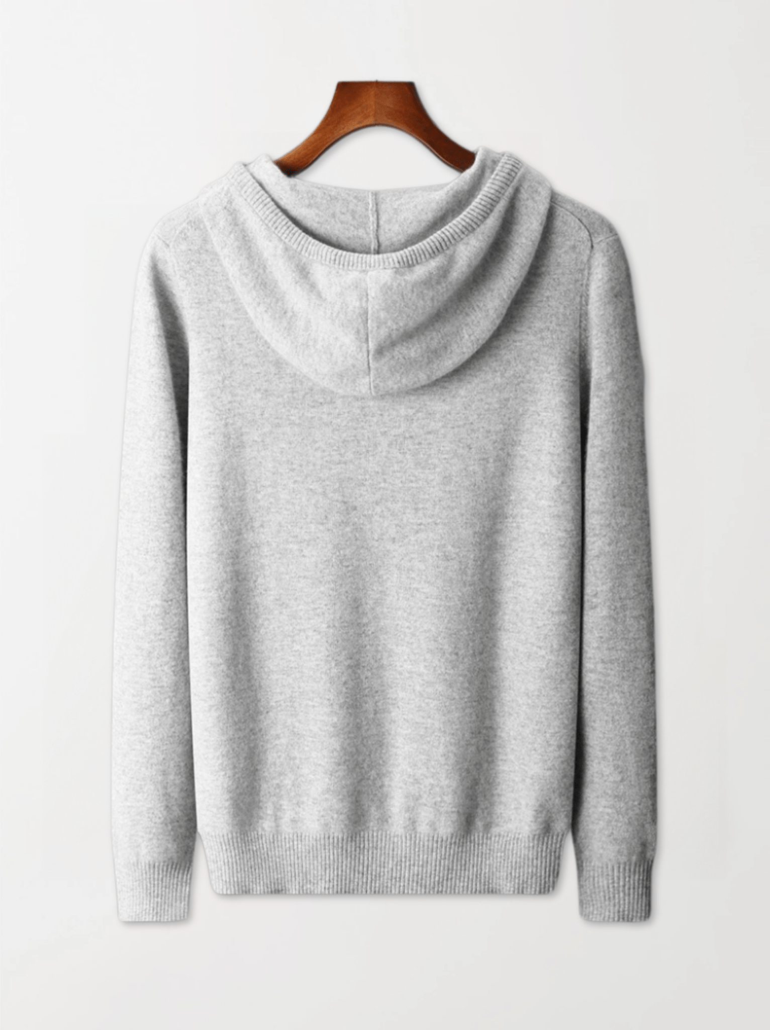 Calvin Hart Ribbed Wool Hooded Pullover