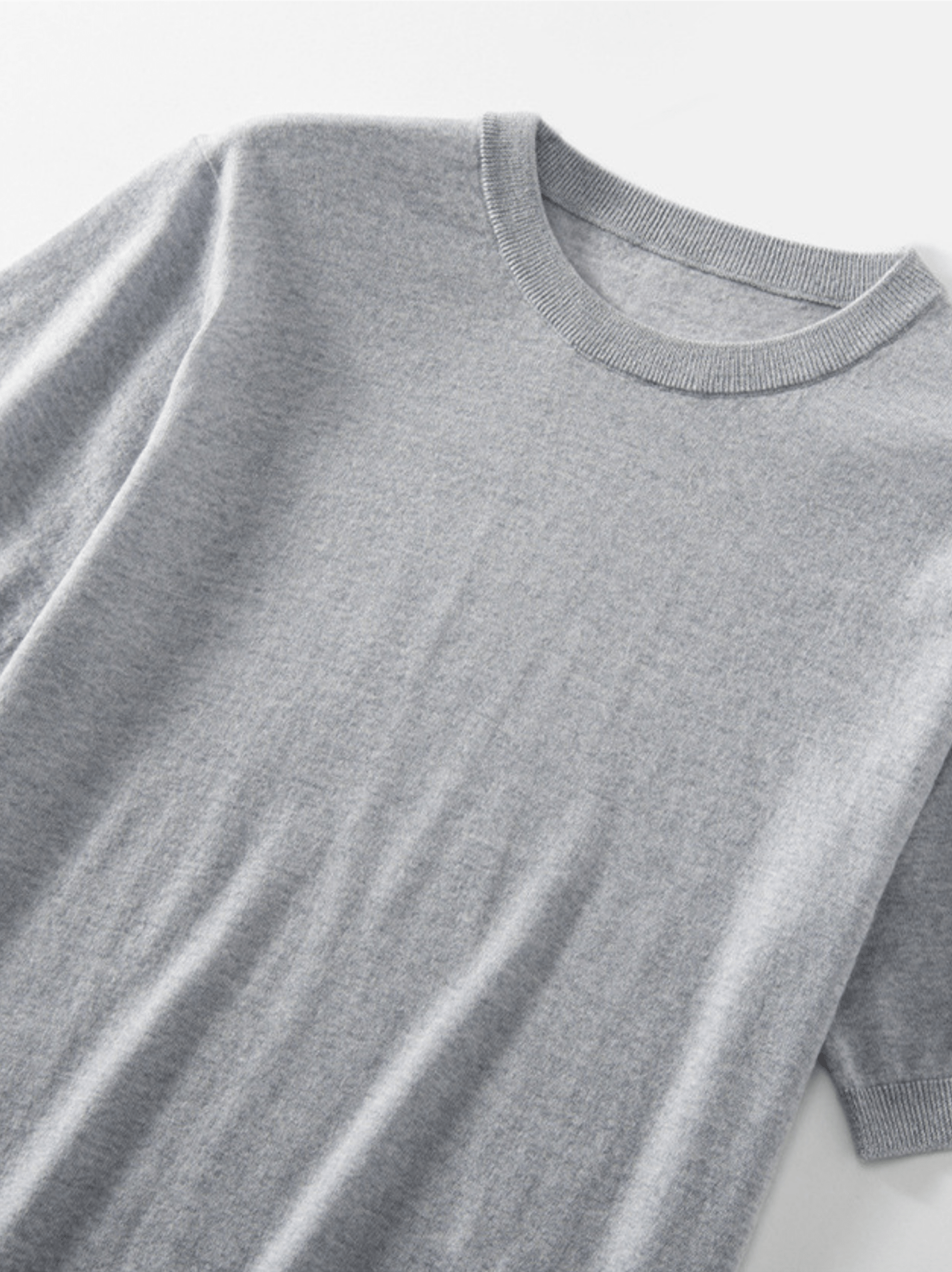 Short-sleeve Casual Wool T-Shirt