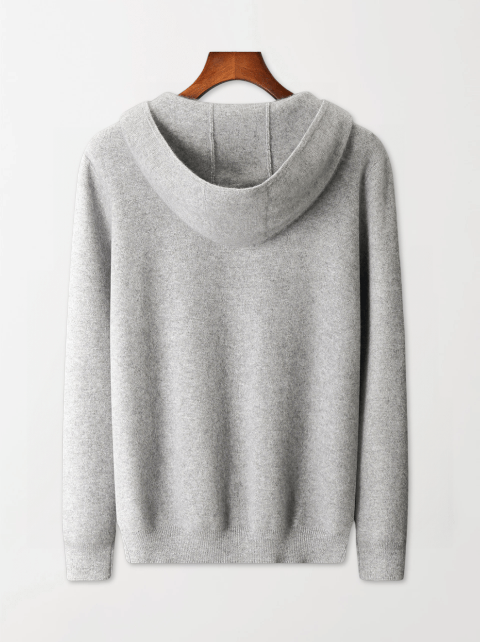 Relaxed Fit Wool Zip Hoodie