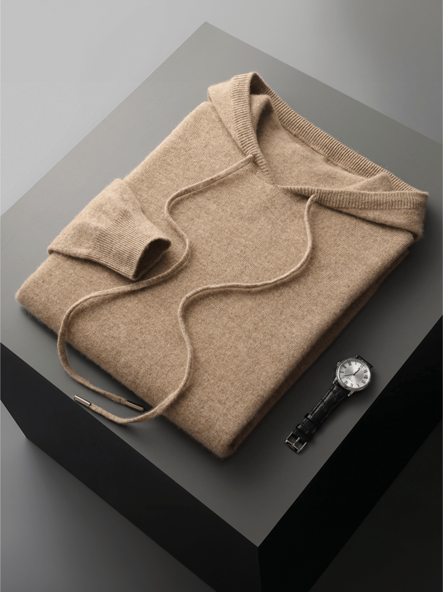 Lightweight Wool Hoodie No-Zip