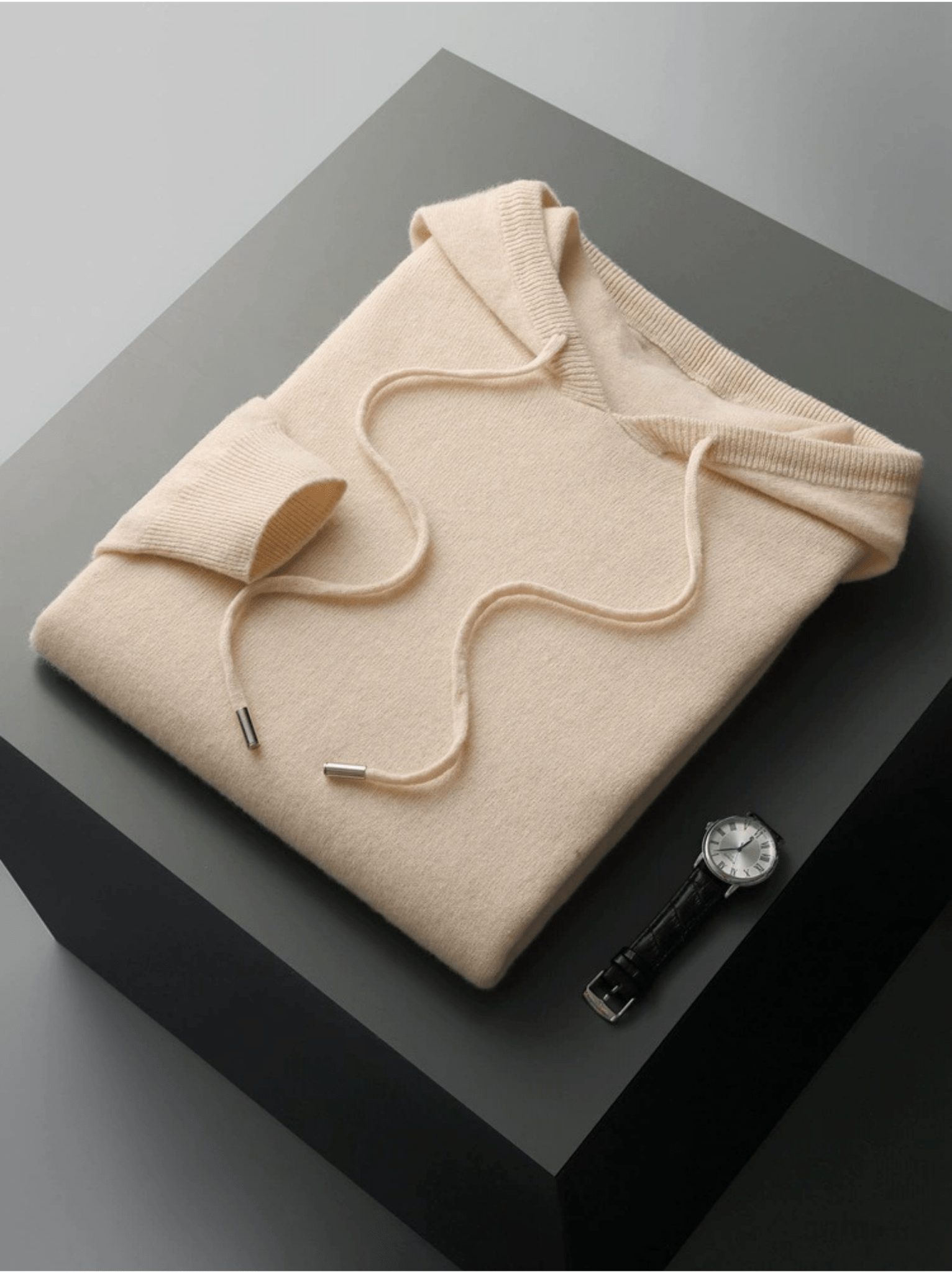 Lightweight Wool Hoodie No-Zip