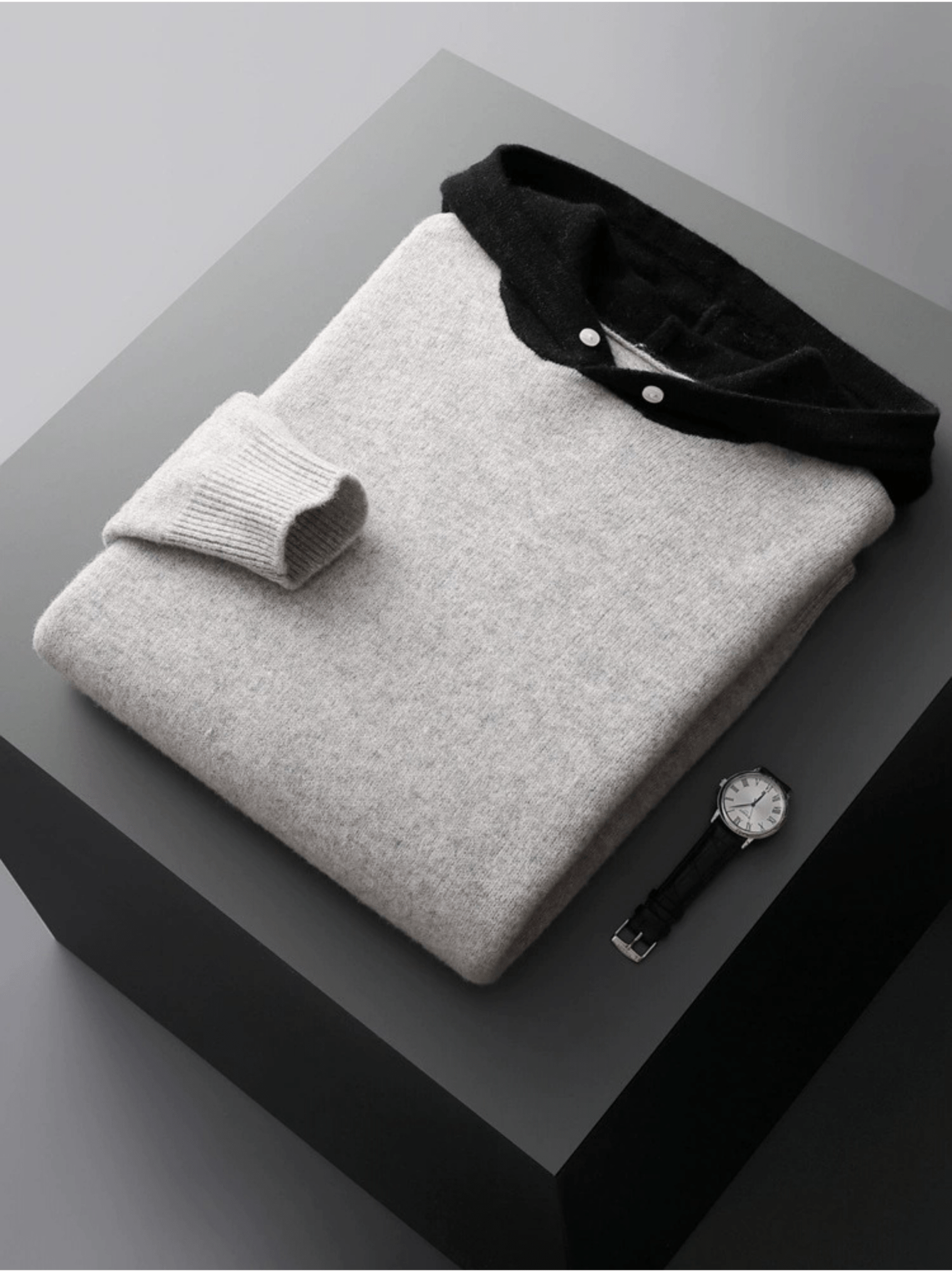 Multi Color Wool Hoodie No-Zip