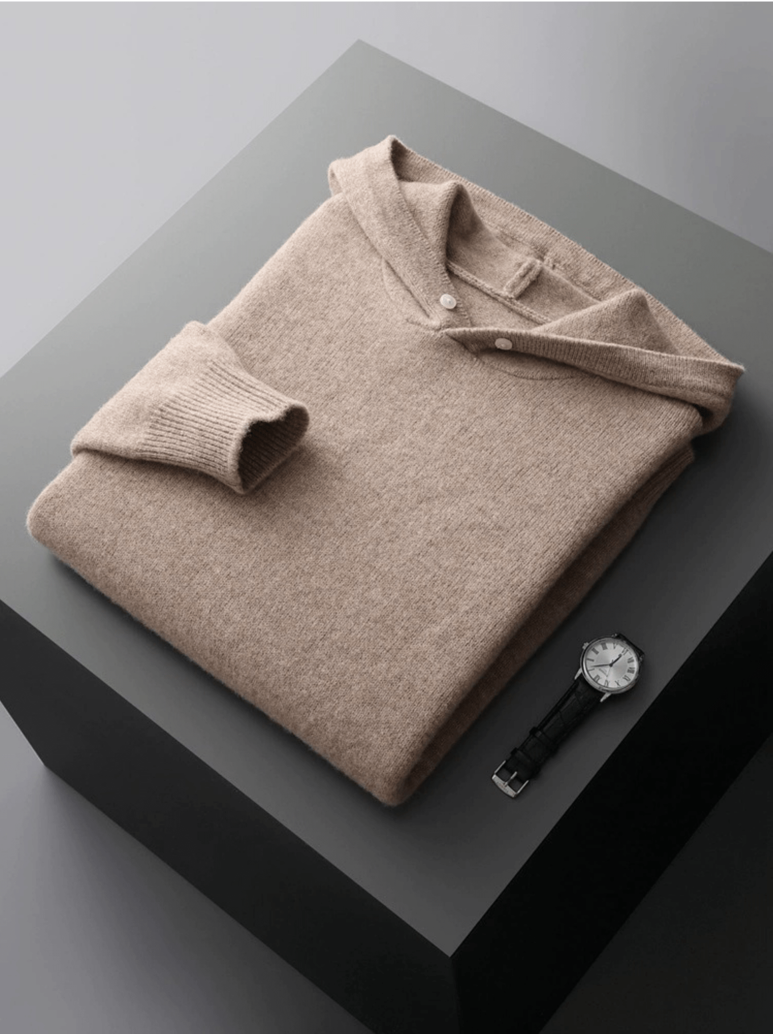Multi Color Wool Hoodie No-Zip