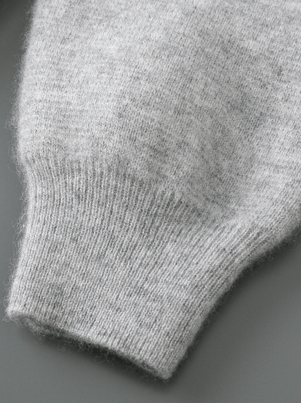 Relaxed Fit Wool Zip Hoodie