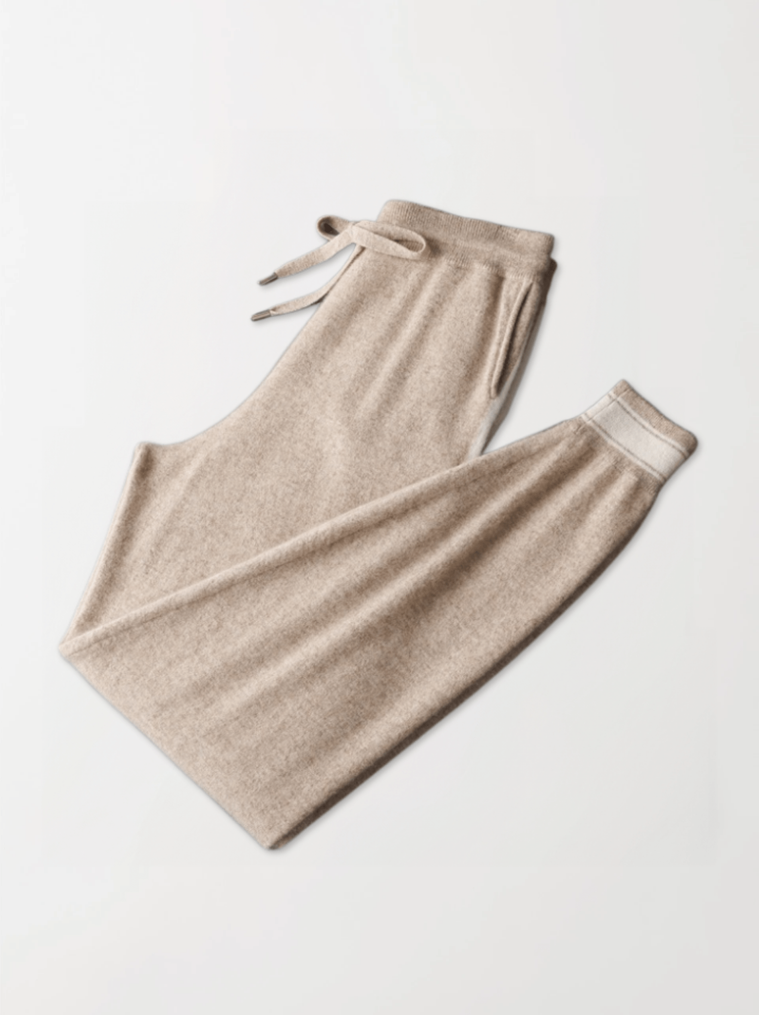 Calvin Hart Cashmere Striped Trim Lounge Set