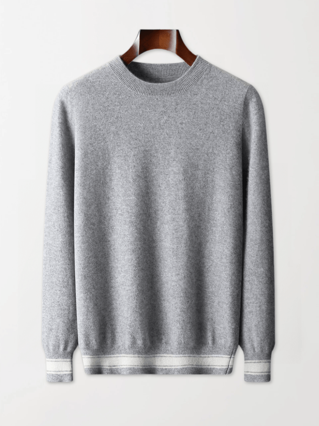 Calvin Hart Cashmere Striped Trim Lounge Set