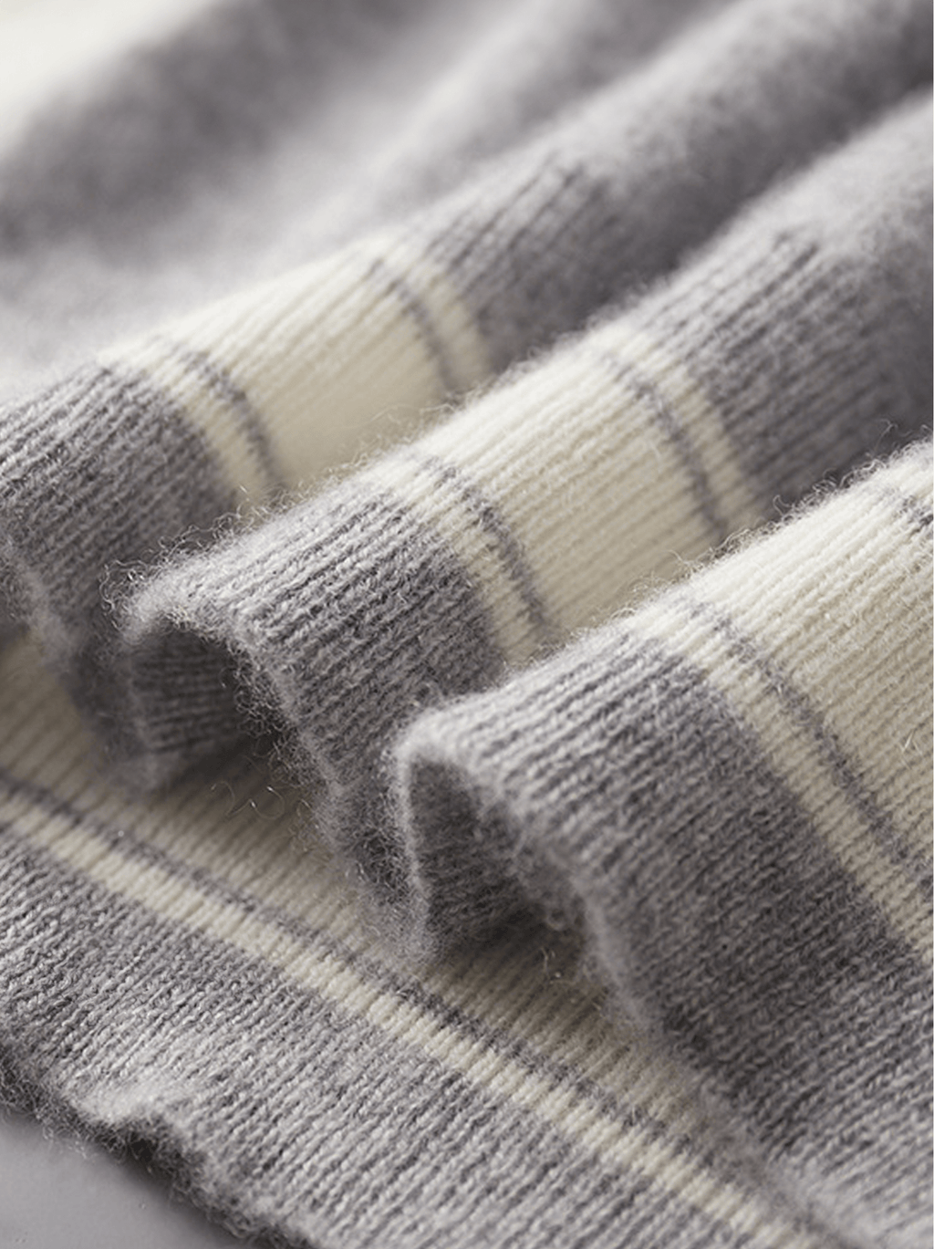 Cashmere Striped Trim Lounge Set