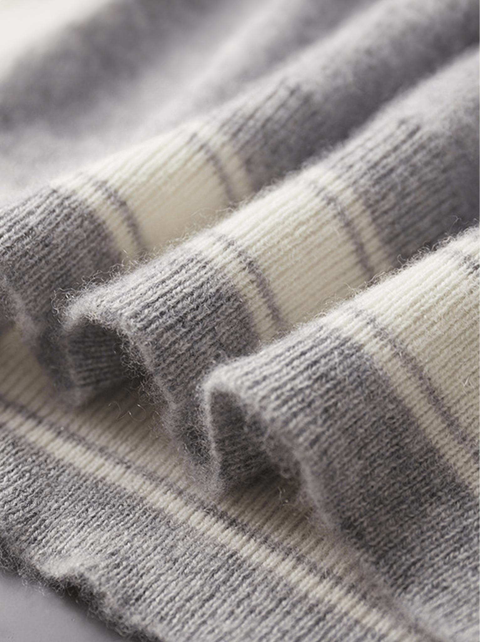 Calvin Hart Cashmere Striped Trim Lounge Set