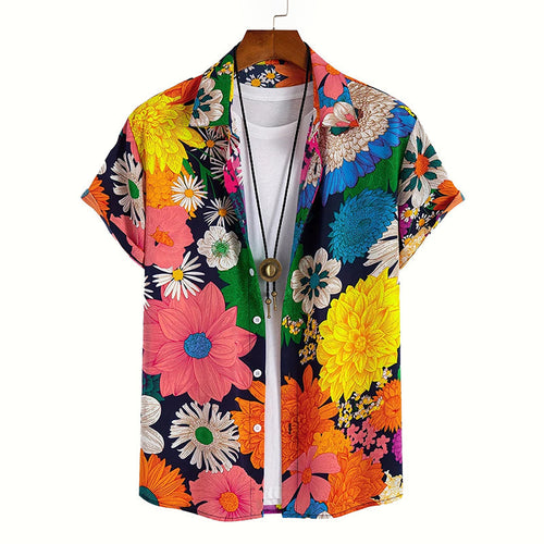Alessandro Veneti Hawaiian Style Button-Up Shirt