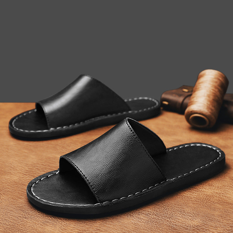 Alessandro Veneti Slide Sandals with Wide Strap