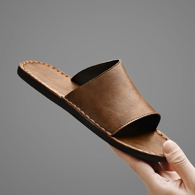 Alessandro Veneti Slide Sandals with Wide Strap