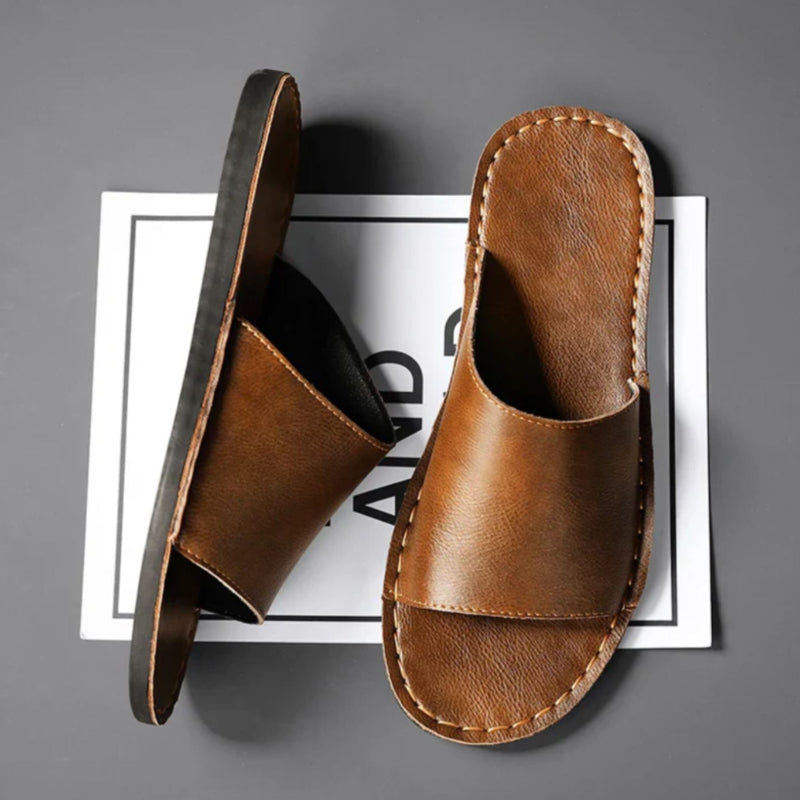Alessandro Veneti Slide Sandals with Wide Strap