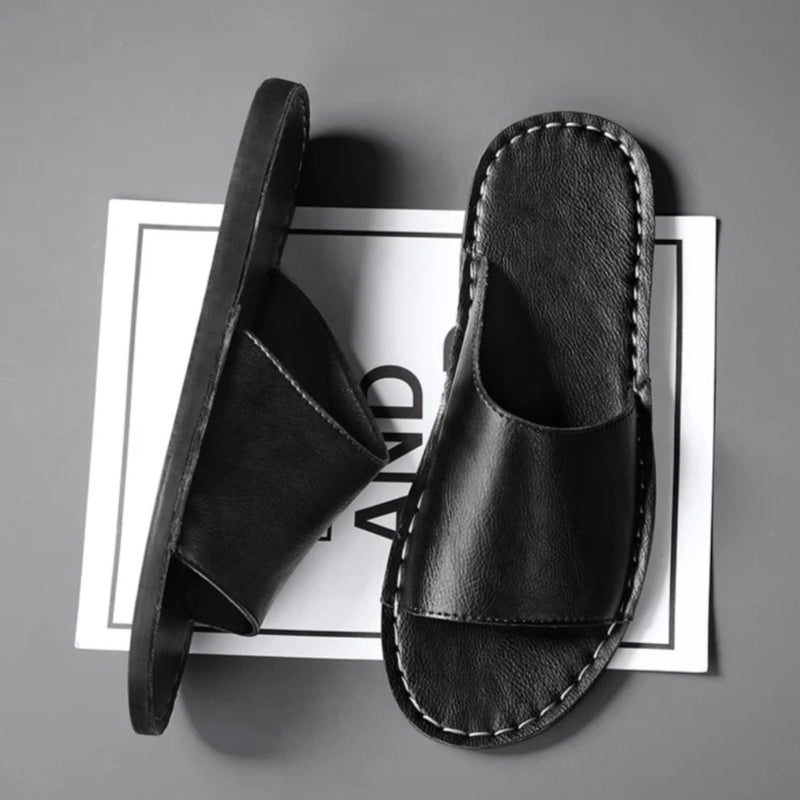 Alessandro Veneti Slide Sandals with Wide Strap