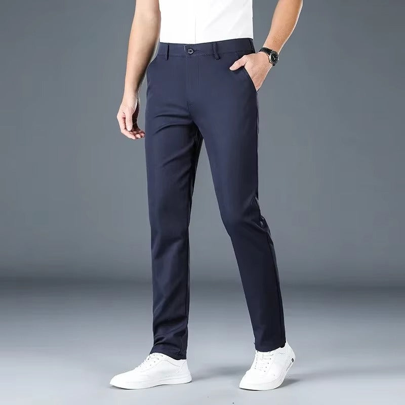 Alessandro Veneti Slim-Cut Chino Pants