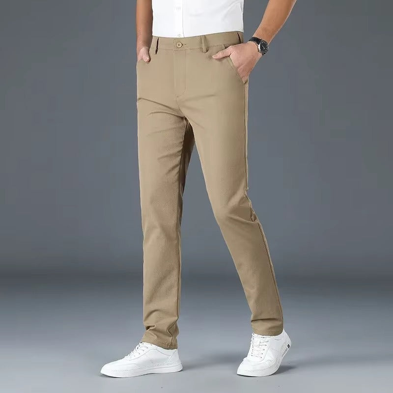 Alessandro Veneti Slim-Cut Chino Pants