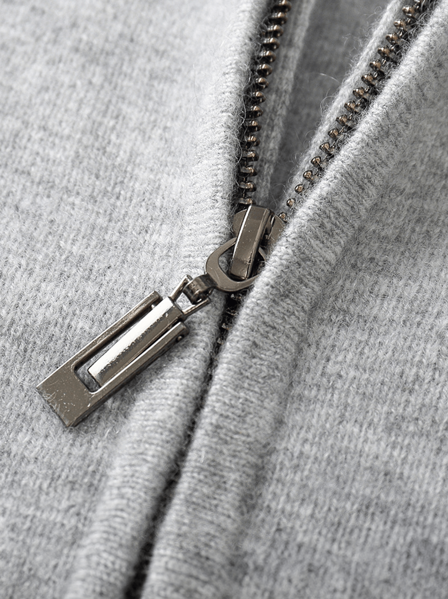 Relaxed Fit Wool Zip Hoodie