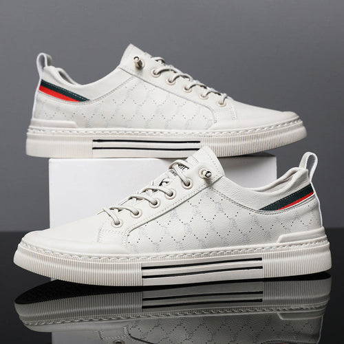 Felix Grant Lace-Up Sneakers with Side Pattern