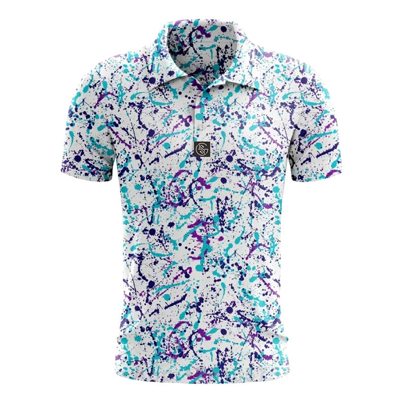 Felix Grant Printed Golf Polo Shirt