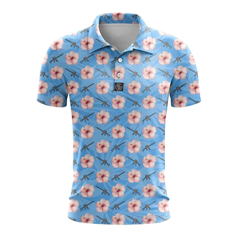 Felix Grant Printed Golf Polo Shirt