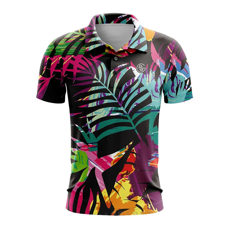 Felix Grant Printed Golf Polo Shirt