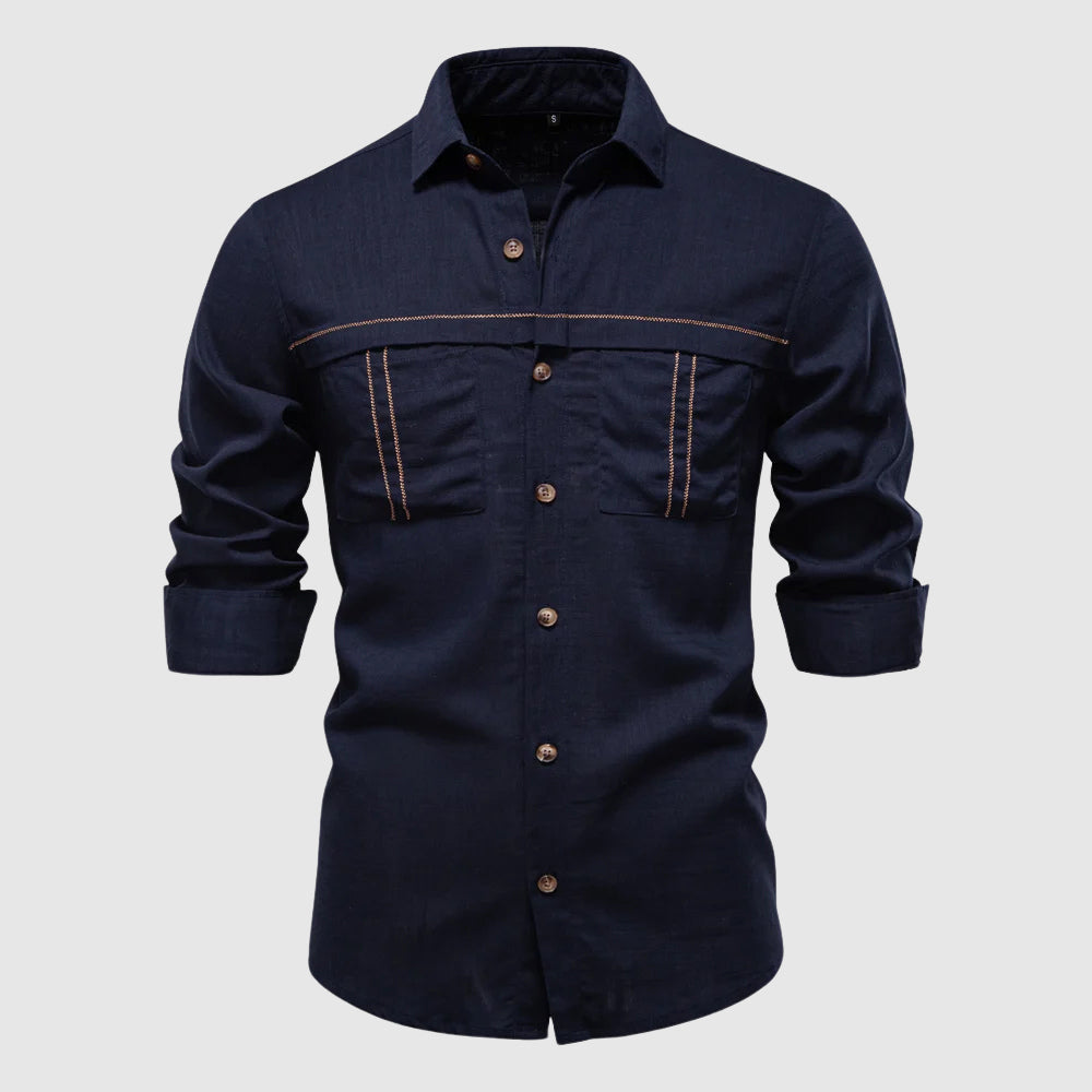 François Blanchet Horizon Linen Shirt