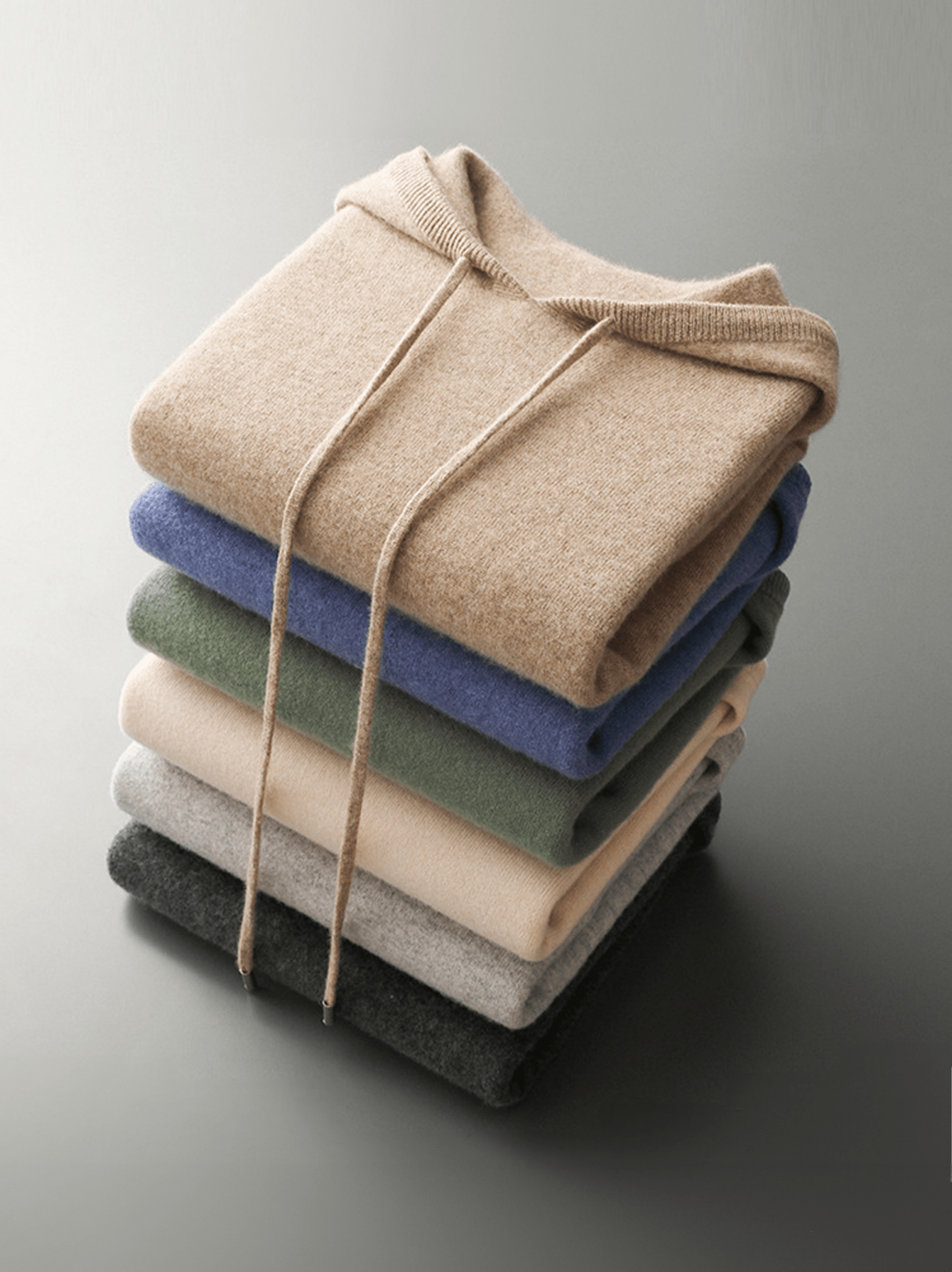 Lightweight Wool Hoodie No-Zip
