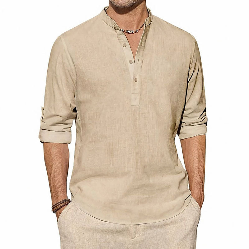 Lorenzo Vitali Long Sleeve Henley Shirt