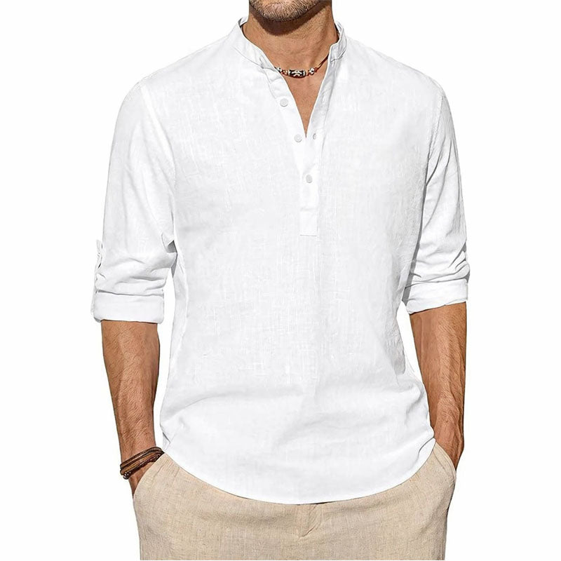 Lorenzo Vitali Long Sleeve Henley Shirt