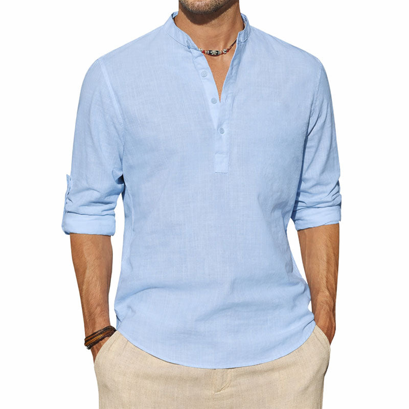 Lorenzo Vitali Long Sleeve Henley Shirt