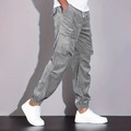 Men’s Corduroy Cargo Pants with Multiple Pockets