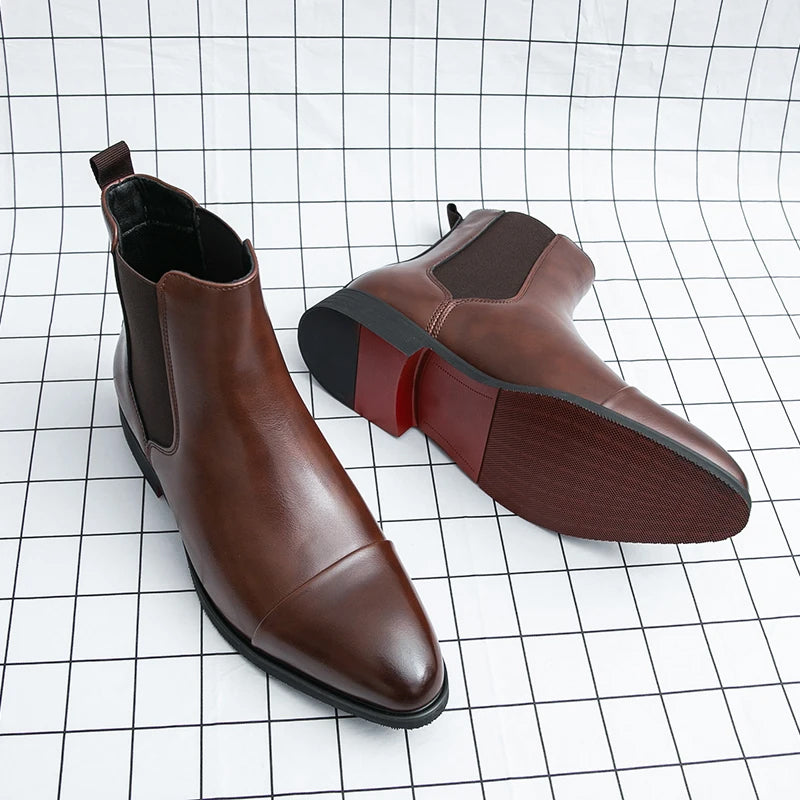 Orrin Signature Leather Chelsea Boots
