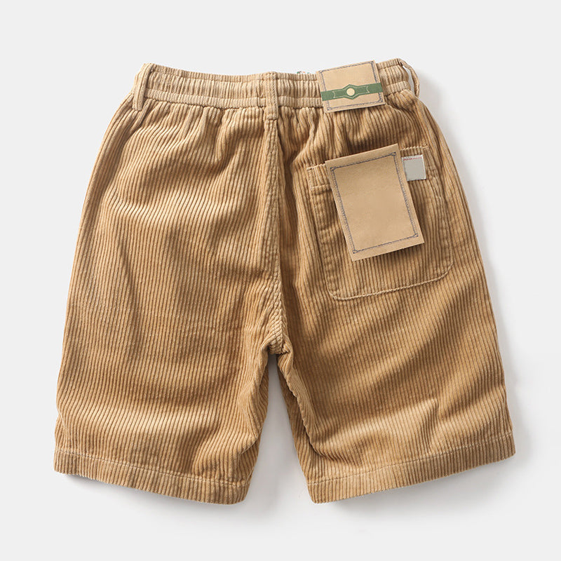 Roberto Russo Corduroy Drawstring Shorts