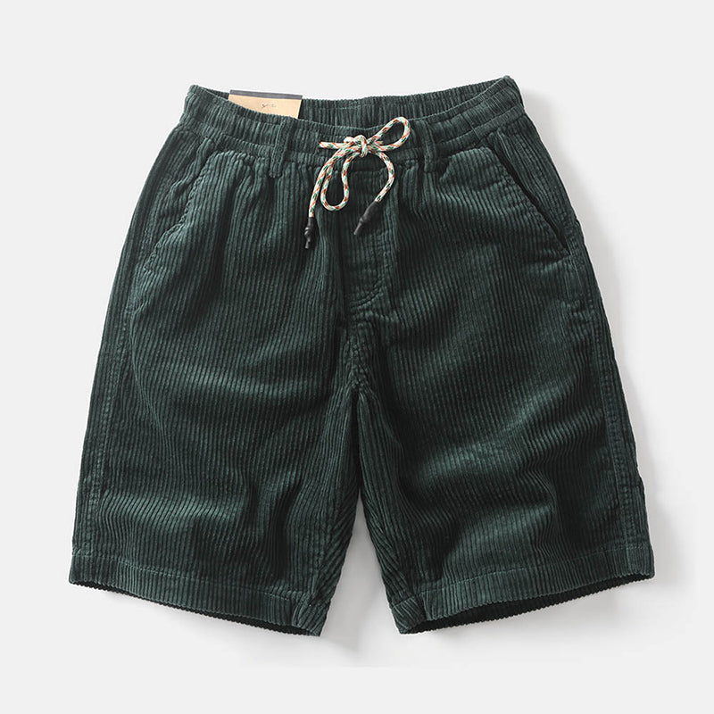 Roberto Russo Corduroy Drawstring Shorts