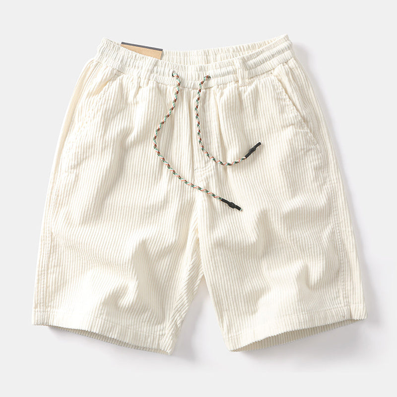 Roberto Russo Corduroy Drawstring Shorts