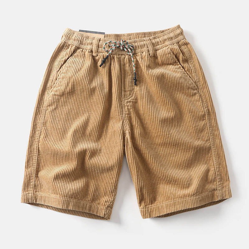Roberto Russo Corduroy Drawstring Shorts