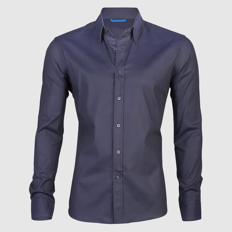 Roberto Russo Fitted Shirt with Integrated Zipper